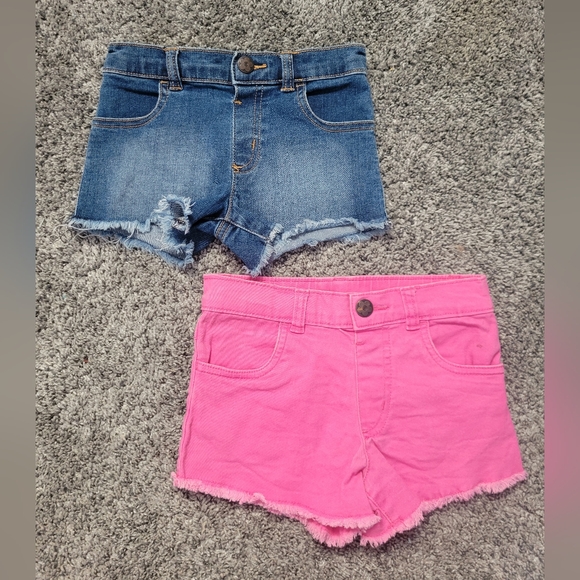 Garanimals Blue Denim and Pink Kids Shorts Bundle Size 4T - Picture 1 of 5